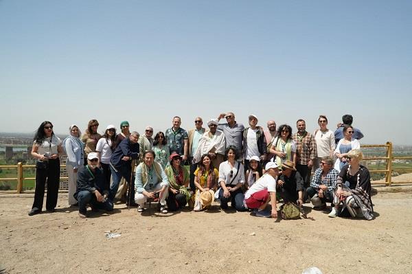 جولات ميدانية لفناني ملتقى "جبل الطير" في أبرز المواقع الأثرية بالمنيا