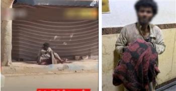 ضبط الشخص الظاهر في فيديو النوم داخل حفرة صرف صحي بمطروح