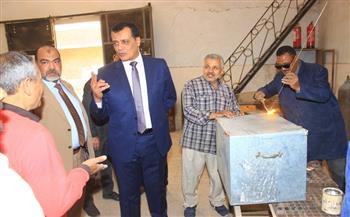 مدير تعليم سوهاج يتفقد مشروعات رأس المال بمدرسة سوهاج الميكانيكية العسكرية