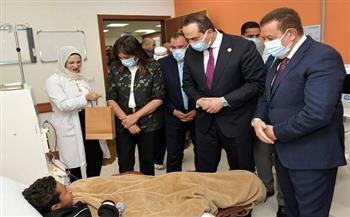 محافظ بورسعيد ورؤساء الرعاية الصحية والأمانة الفنية للتحالف الوطني يتفقدون مستشفى النصر التخصصي