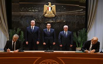 رئيس الوزراء يشهد توقيع عقد شراكة لإنشاء مصنع جديد للأسمدة الفوسفاتية باقتصادية قناة السويس