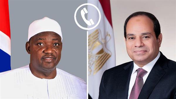 الرئيس السيسي يتلقي اتصالا هاتفيا من رئيس جمهورية جامبيا 