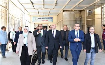 محافظ الفيوم ورئيس الجامعة يتفقدان عددًا من الأقسام والوحدات بالمستشفى الجامعي