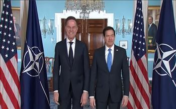 "روته" يستهل زيارته للولايات المتحدة بلقاء مع "روبيو" ويبحثان تعزيز التنسيق