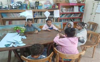 ورشة لتدوير خامات الورق بمكتبة ساقية مكي الثقافية