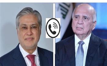 وزيرا خارجية العراق و باكستان يبحثان مستجدات الجهود الرامية لوقف إطلاق النار 