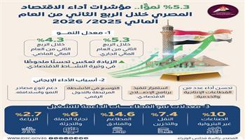 بفضل الإصلاحات.. الاقتصاد المصري يحقق 5.3% نموًا 