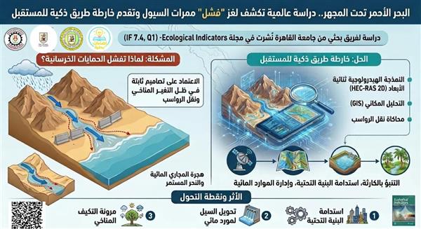 جامعة القاهرة تحقق إنجازًا علميًا عالميًا لفهم حركة السيول وحماية المدن الساحلية 