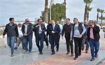 استعدادات مكثفة لتجهيز شاطئ بورسعيد ورفع جاهزيته لاستقبال المواطنين بأعياد الربيع