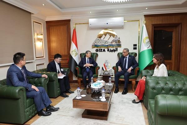 محافظ الجيزة يلتقي السفير الصيني لبحث سبل تعزيز التعاون المشترك