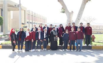 مياه بني سويف تستقبل طلاب هابي هوم في جولة توعوية بمحطة مياه الشرب 