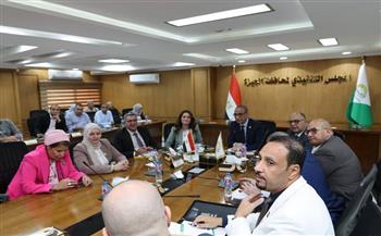 محافظ الجيزة يبحث مع أعضاء مجلسي النواب والشيوخ خطط تطوير الخدمات والمشروعات