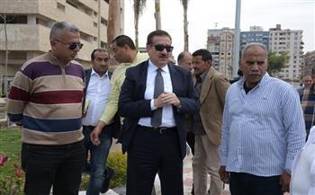 محافظ بورسعيد يتفقد أعمال تطوير منطقة التصنيع بحي الضواحي 
