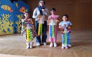 ورشة تشكيل بالورق الملون بقصر ثقافة الجيزة 