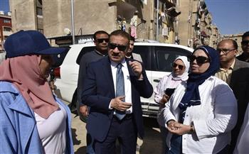 محافظ بورسعيد يتابع سير العمل بمشروع إنشاء سوق العبور النموذجي ببورفؤاد