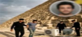 كشف حقيقة القبض على شخص حاول تركيب “دش وتكييف” أعلى الهرم