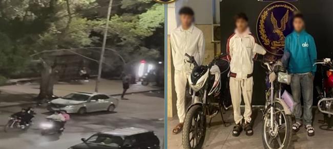 ضبط 3 أشخاص لقيامهم بأداء حركات استعراضية بدراجات نارية وإزعاج المواطنين بالقاهرة