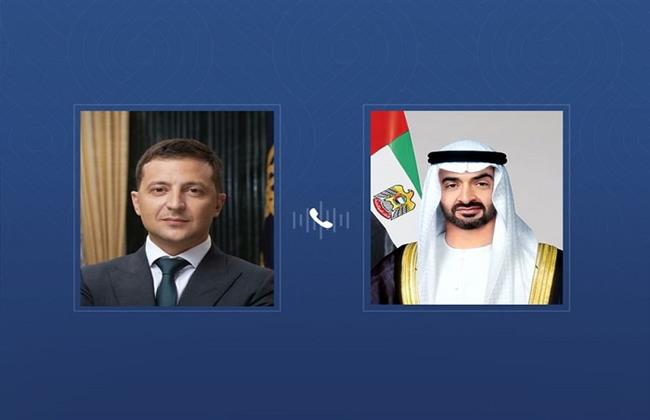 رئيسا الإمارات وأوكرانيا يبحثان علاقات التعاون والتطورات بالمنطقة