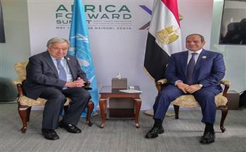 الرئيس السيسي يلتقي سكرتير عام الأمم المتحدة على هامش قمة “أفريقيا – فرنسا” 