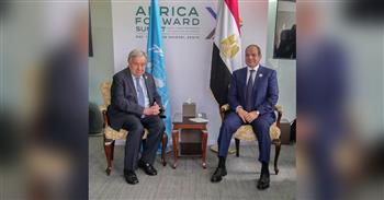 الرئيس السيسي وجوتيريش يتفقان على خطورة الأوضاع الإقليمية ويدعمان جهود الخليج والإغاثة الإنسانية
