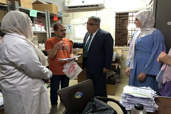 محافظ الدقهلية في زيارة مفاجئة لعيادة التأمين الصحي بجديلة 