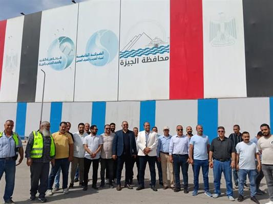 رئيس مياه الجيزة يتفقد محطة مياه إمبابة ويثمن دور الكوادر الفنية في تنفيذ أعمال الإحلال والتجديد بالمحطة 