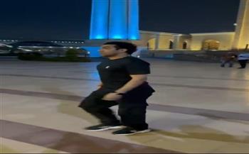 ميدو عادل يشارك في عزاء عبد الرحمن أبو زهرة 