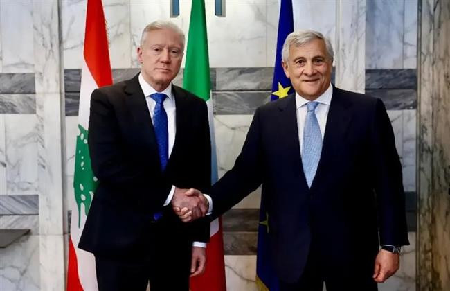 وزير خارجية لبنان يبحث مع نظيره الإيطالي مسار التفاوض مع إسرائيل