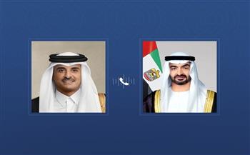 رئيس الإمارات وأمير قطر يبحثان علاقات التعاون والتطورات الإقليمية