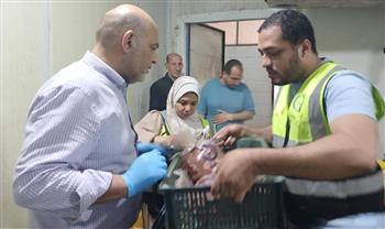 محافظ القليوبية يتابع جهود الطب البيطري في ضبط 3 أطنان دواجن فاسدة
