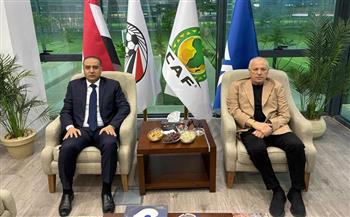 قبل اجتماع اتحاد شمال أفريقيا ..هاني أبو ريدة يستقبل وزير الرياضة الجزائري 