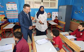 محافظ المنوفية يتفقد لجان صفوف النقل في أول أيام امتحانات الفصل الدراسي الثاني