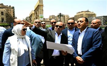  رئيس الوزراء يتفقد مشروع تحسين الصورة البصرية للميادين والشوارع الرئيسية بمنطقة "وسط البلد"