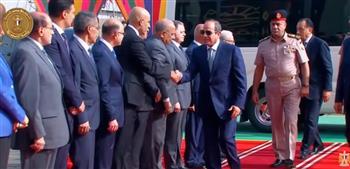 الرئيس السيسي يصل مقر افتتاح مشروع الدلتا الجديد التنموي