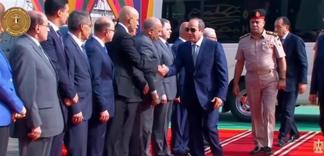 الرئيس السيسي يصل مقر افتتاح مشروع الدلتا الجديد التنموي