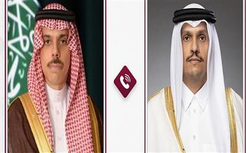 وزيرا خارجية قطر والسعودية يبحثان علاقات التعاون بين البلدين وسبل دعمها وتعزيزها