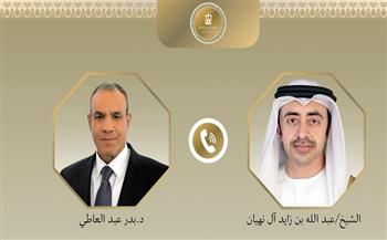 وزير الخارجية يبحث هاتفيا مع نظيره الإماراتي جهود خفض التصعيد ويدين استهداف محيط محطة براكة