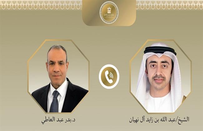 وزير الخارجية يبحث هاتفيا مع نظيره الإماراتي جهود خفض التصعيد ويدين استهداف محيط محطة براكة
