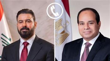 الرئيس السيسي في اتصال هاتفي مع رئيس وزراء العراق: مصر داعمة لأمنكم واستقراركم
