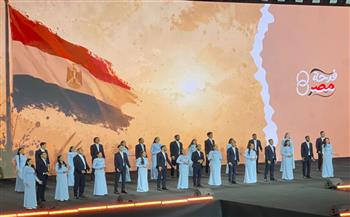 كورال وزارة الشباب يشارك في احتفالية الزفاف الجماعي لـ 1000 عريس وعروس