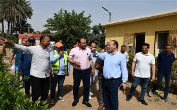 رئيس مياه الشرب بالجيزة يتفقد الفروع التجارية بمركز منشأة القناطر شمال المحافظة