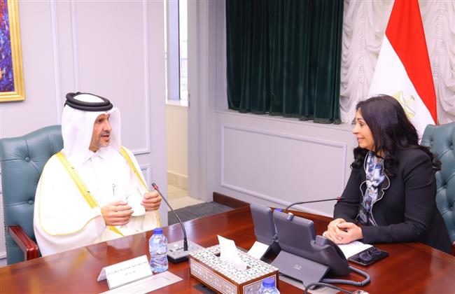 وزيرة التضامن تبحث مع سفير قطر لدى مصر تعزيز التعاون في مجالات الحماية الاجتماعية والعمل التنموي