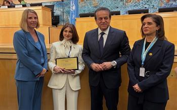 القومي للمرأة يهنئ هبة السويدي لتكريمها من منظمة الصحة العالمية تقديرًا لمسيرتها الإنسانية