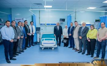 رئيس جامعة طنطا يلتقي بوفد مؤسسة بنك مصر ويتفقد وحدة عناية الأطفال المهداة من المؤسسة بالجراحات الجديدة