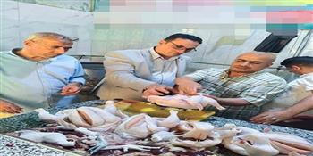ضبط ربع طن دواجن غير صالحة للاستهلاك الآدمي خلال حملة تفتيشية مكبرة بحي غرب شبين الكوم