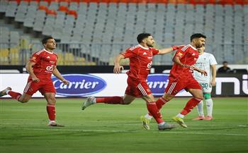 الدوري الممتاز.. الأهلي ينهي الشوط الأول متقدمًا على المصري بهدف تريزيجيه