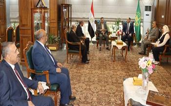 محافظ القليوبية يستقبل وفد حزب الحرية المصري بالقليوبية لتبادل التهنئة بمناسبة حلول عيد الأضحى المبارك