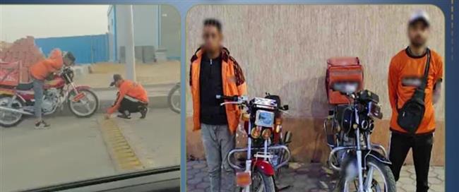 ضبط قائدي دراجتين ناريتين أتلفا مطبًا صناعيًا للسير عكس الاتجاه بحدائق أكتوبر