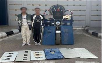ضبط شخصين لقيامهما بسرقة كشك كهرباء بالقطامية بالقاهرة