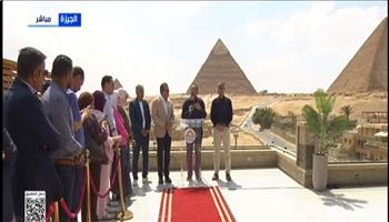  مؤتمر صحفي لمدبولي عقب جولة تفقدية وافتتاح مشروعات في الجيزة 
